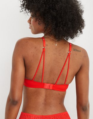 Aerie Real Sunnie Demi Push Up Strappy Bra
