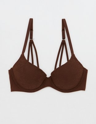 Aerie Real Happy Wireless Push Up Lace Bra