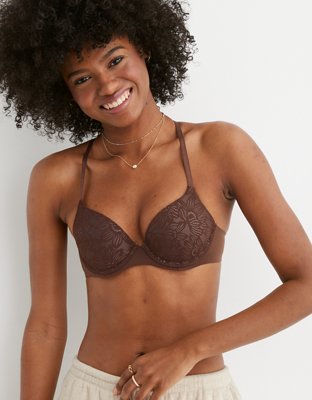 Shop Aerie Real Sunnie Demi Push Up Strappy Bra online