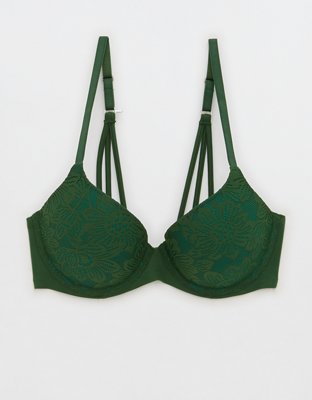 Aerie Real Happy Wireless Push Up Lace Bra