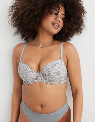 Shop Aerie Real Sunnie Blossom Lace Demi Bra online