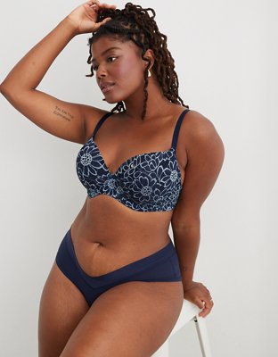 Sunnie Bra de Media Copa Teñido Cruzado con Encaje Bloom y Pushup