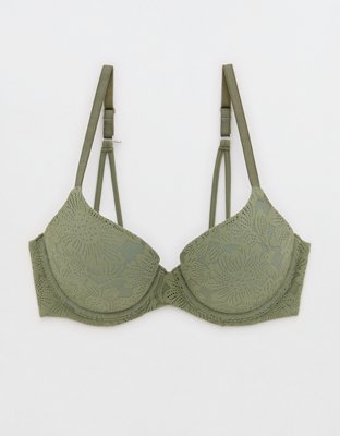 Soutien-gorge pigeonnant à demi couverture à dentelle en fleurs Sunnie