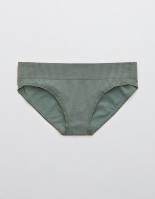 Aerie Juniors Modal Ribbed High Cut Thong Underwear