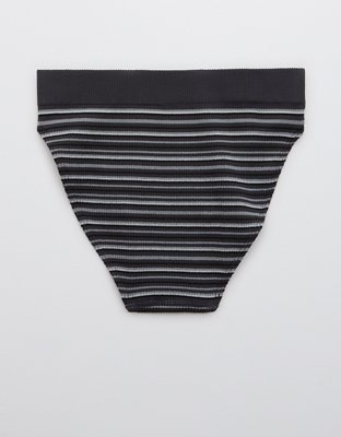 Aerie Ribbed Seamless High Cut Bikini Underwear