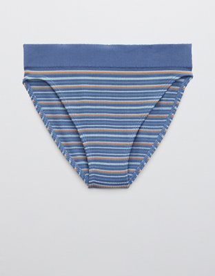 Aerie Ribbed Seamless High Cut Bikini Underwear