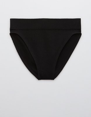 Aerie Ribbed Seamless High Cut Bikini Underwear