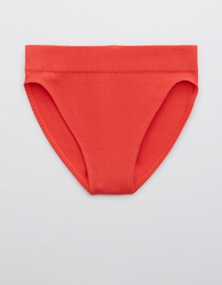 Трусы-бикини Cut, без швов, в рубчик — Aerie