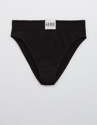 Aerie Seamless Logo High Waisted Mom Underwear