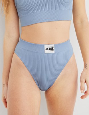 Aerie Seamless Logo High Waisted Mom Underwear