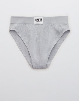 Aerie Seamless Logo High Waisted Mom Underwear