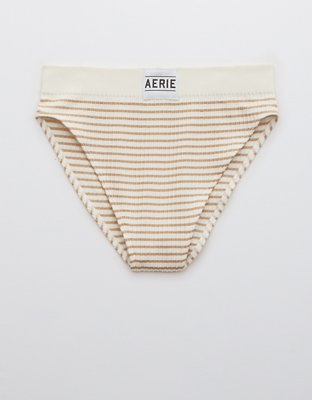 aerie, Intimates & Sleepwear, Nwot Aerie Seamless Logo High Waisted Mom  Underwear