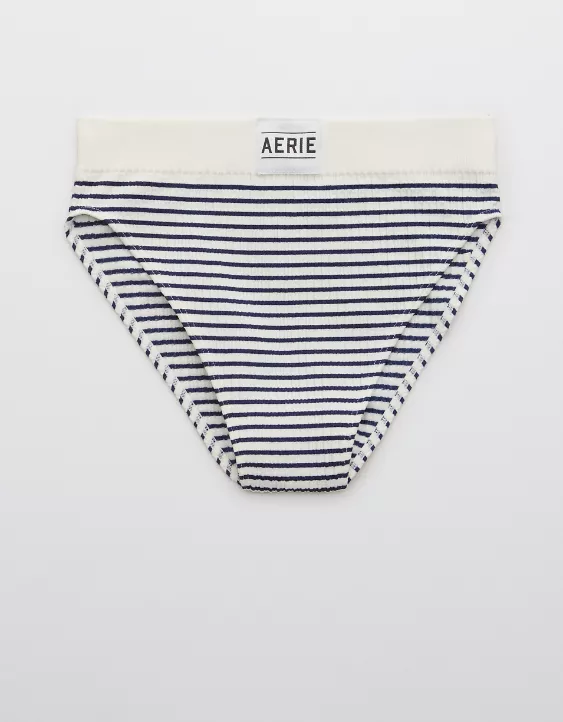 Aerie Seamless Logo High Waisted Mom Underwear