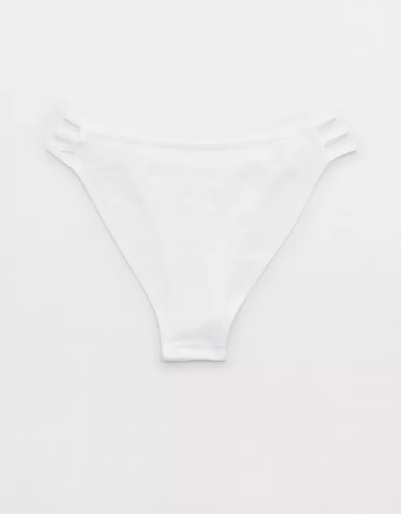Aerie Seamless Strappy High Cut Bikini Underwear