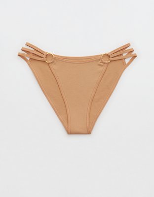 Aerie Seamless Strappy High Cut Bikini Underwear