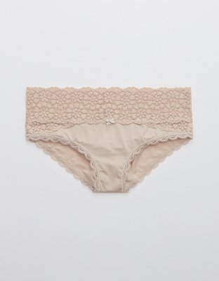 Aerie Sugar Cookie Lace Shine Bikini Underwear