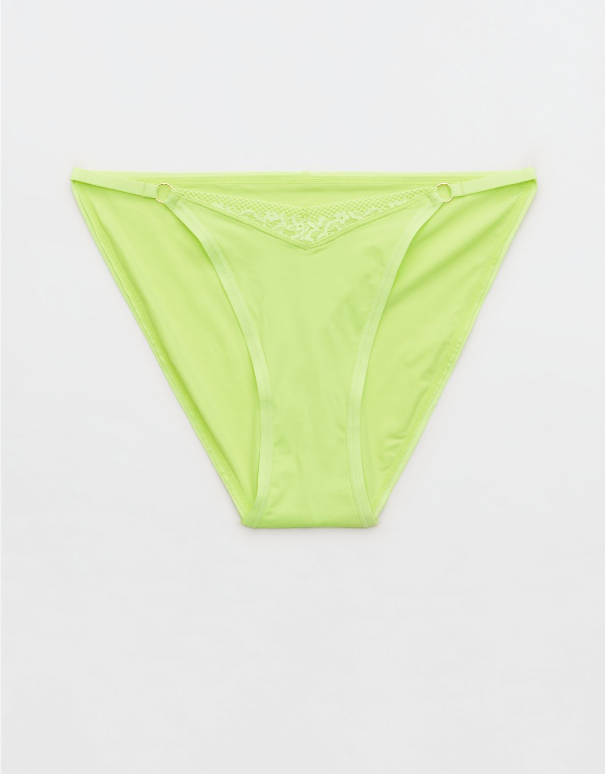 Aerie Microfiber Lace High Cut Bikini Underwear