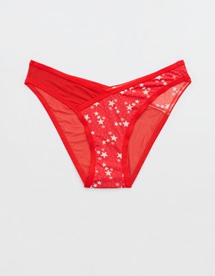 Aerie SMOOTHEZ Microfiber Mesh Thong Underwear