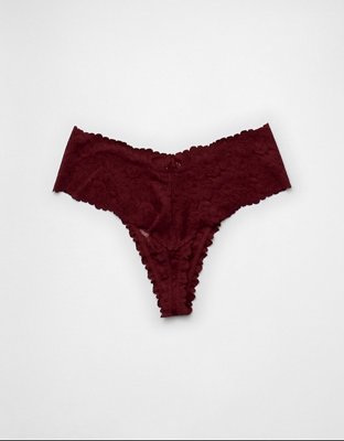Show Off Rosey Lace Thong Underwear