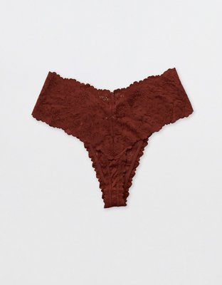 Show Off Rosey Lace Thong Underwear