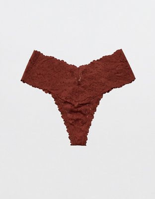 Show Off Rosey Lace Thong Underwear