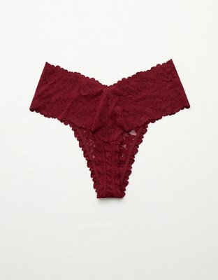 Show Off Rosey Lace Thong Underwear