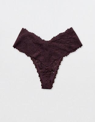 Show Off Ropa Interior Estilo Tanga con Encaje Rosey