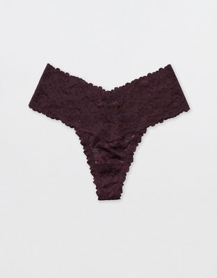 Show Off Ropa Interior Estilo Tanga con Encaje Rosey