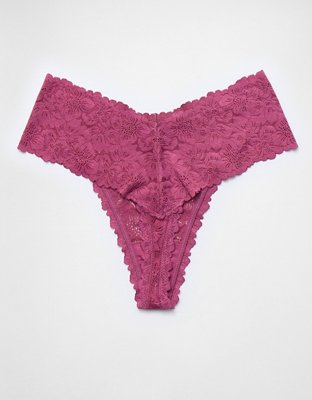 Show Off Rosey Lace Thong Underwear