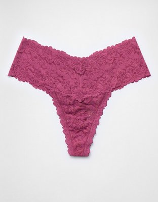 Show Off Rosey Lace Thong Underwear