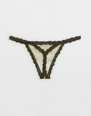 Show Off Vintage Lace String Thong Underwear