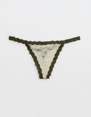 Show Off Vintage Lace String Thong Underwear