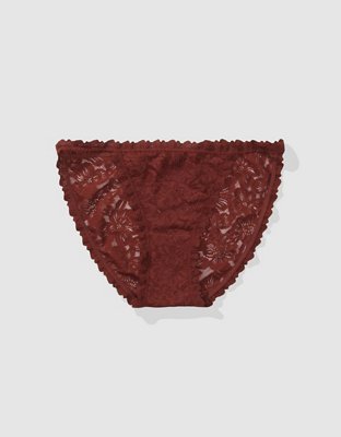 Show Off Rosey Lace String Bikini Underwear