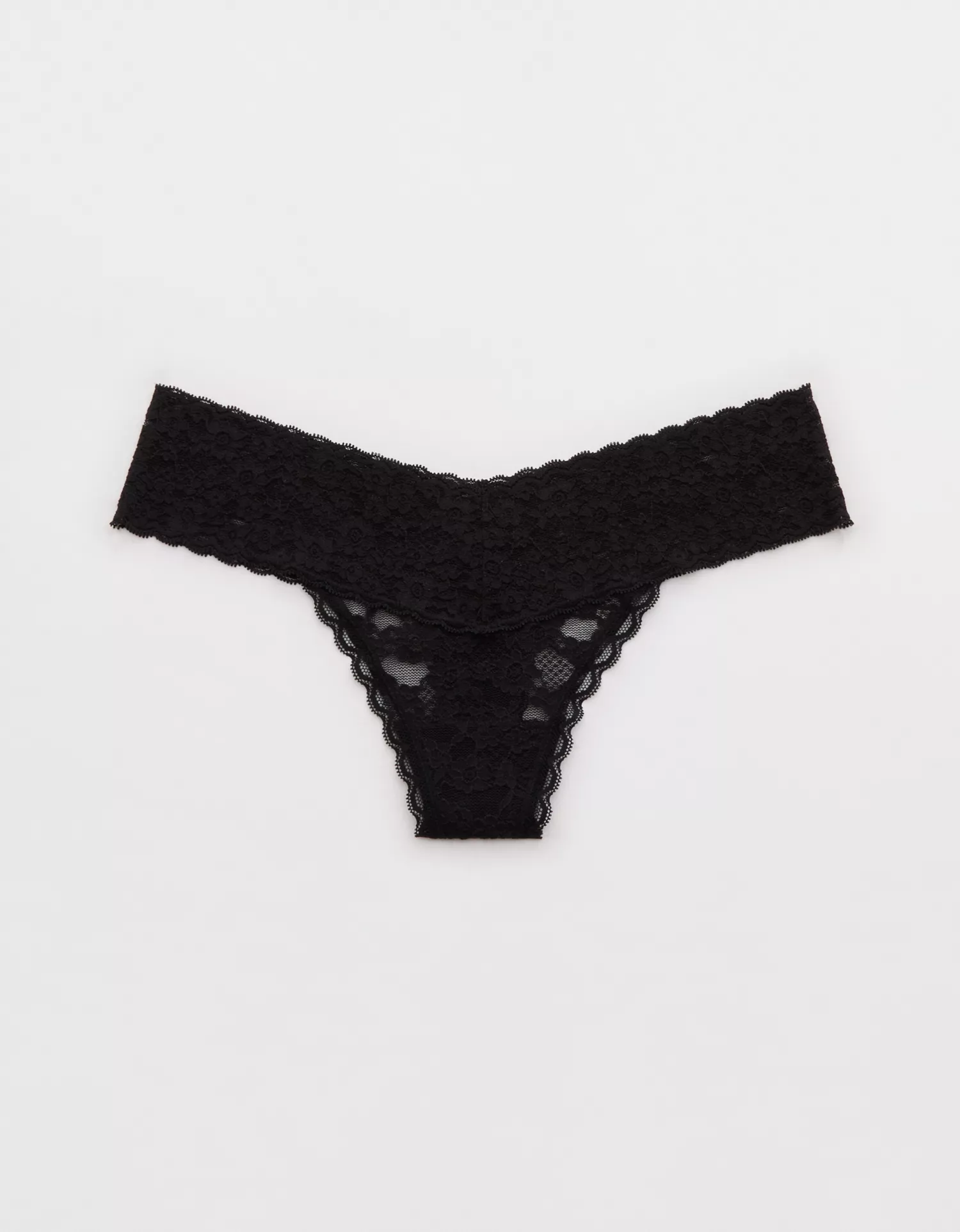 Show Off Vintage Lace Wide Waistband Thong Underwear - thumbnail 5