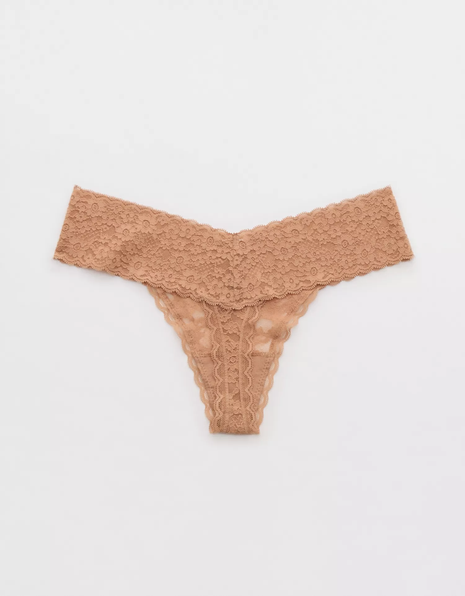 Show Off Vintage Lace Wide Waistband Thong Underwear - thumbnail 2