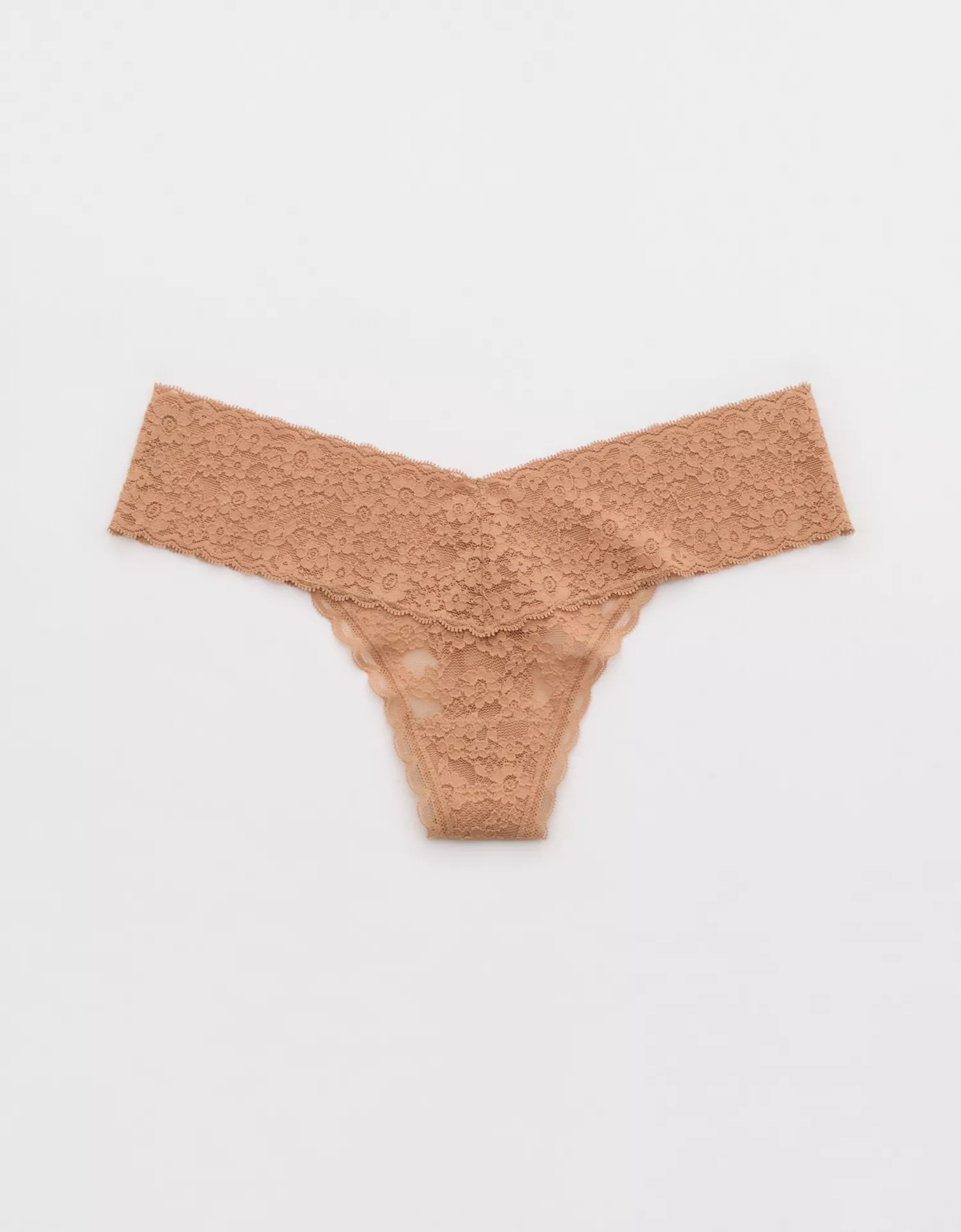 Show Off Vintage Lace Wide Waistband Thong Underwear