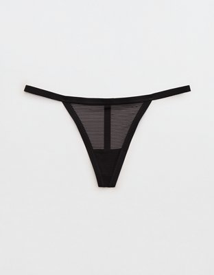 SMOOTHEZ Sheer Stripe Thong Underwear from American Eagle - $8.95