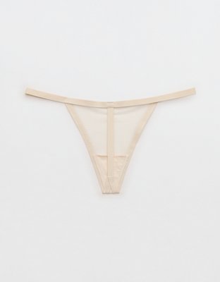 SMOOTHEZ Sheer Stripe Thong Underwear