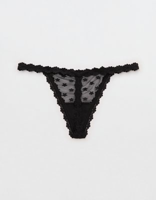 Show Off Daisy Mesh String Thong Underwear
