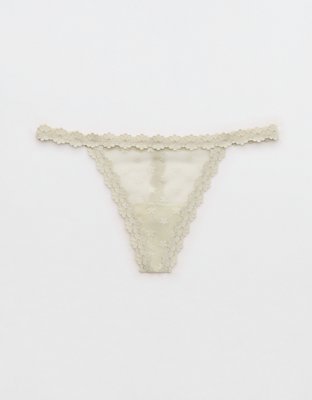 Show Off Daisy Mesh String Thong Underwear