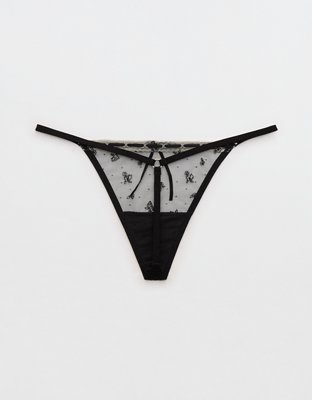Show Off Vintage Femme Embroidery Thong Underwear