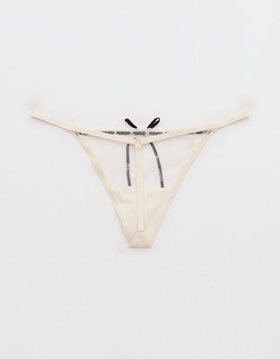 Show Off Vintage Femme Embroidery Thong Underwear