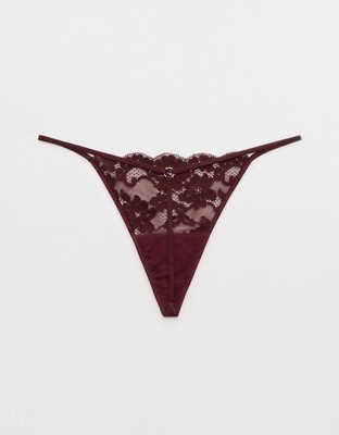 Show Off Chenille Lace String Thong Underwear