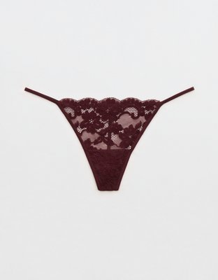 Show Off Chenille Lace String Thong Underwear