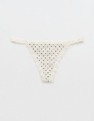 Show Off Vintage Lace String Thong Underwear