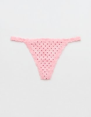 Show Off Vintage Lace String Thong Underwear