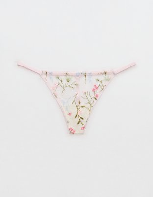 Show Off Embroidery Thong Underwear