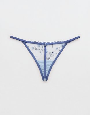 Show Off Embroidery Thong Underwear
