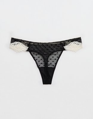 Show Off Sheer Happiness Lace Thong Underwear