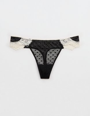 Show Off Sheer Happiness Lace Thong Underwear
